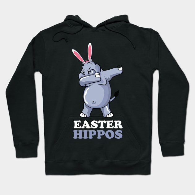 EASTER BUNNY DABBING - EASTER HIPPOS Hoodie by Pannolinno